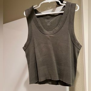 Brandy Melville Cropped Army Green/Olive Tank